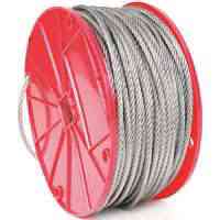Main 2 - Cable Ft Uncoated Stainless Steel 3/16" 840Lb WLL 250' Spool (By-the-Foot) 016162  - San Antonio Retail