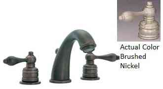 Main 1 - Faucet Banner Lavatory 2 Handle Brushed Nickel Widespread w/ Drain 956-Bn  - San Antonio Retail