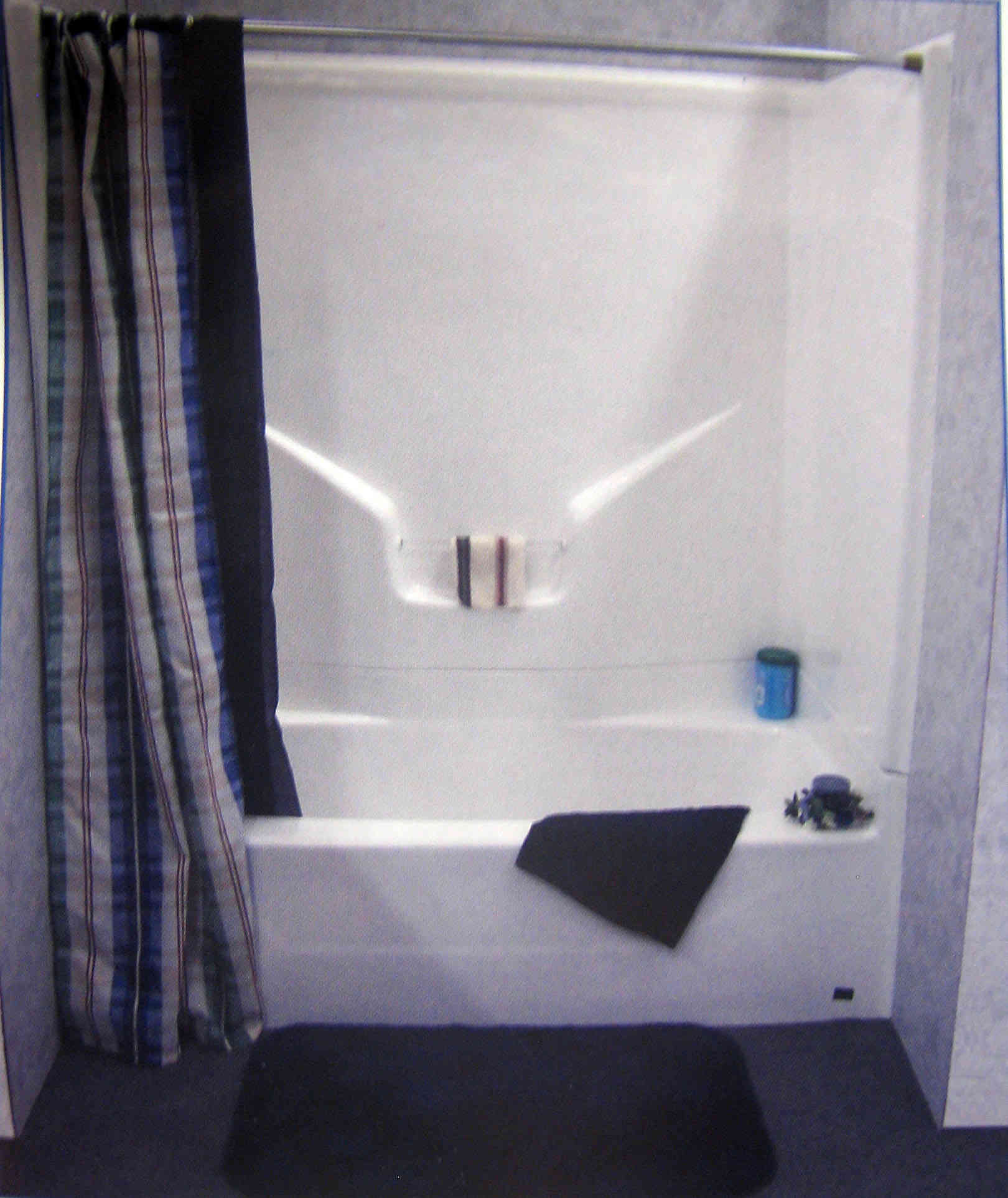 Main 1 - Tub & Shower Fiberglass White Rh*2Pc*Kdts426 - San Antonio Retail