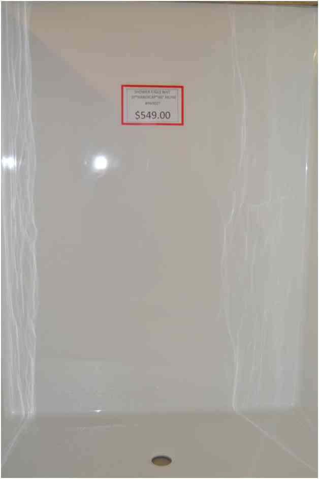 Main 1 - Shower Fiberglass White 1P*Handicap*60" Hs760 - San Antonio Retail