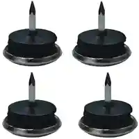 Main 1 - Floor Care Furniture Glide Round Black Nail-On 1" Fe-50413 - San Antonio Retail