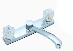 Main 1 - Faucet Banner Kitchen 2 Handle Chrome No Spray 121-D  - San Antonio Retail