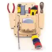 Main 1 - Tool Belt 6-Pocket Elec Leather Pouch W438  - San Antonio Retail