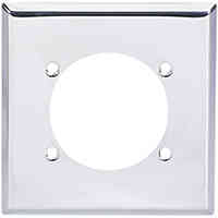 Main 2 - Wall Plate Metal 2Gang Single Outlet 69Box Ss - San Antonio Retail
