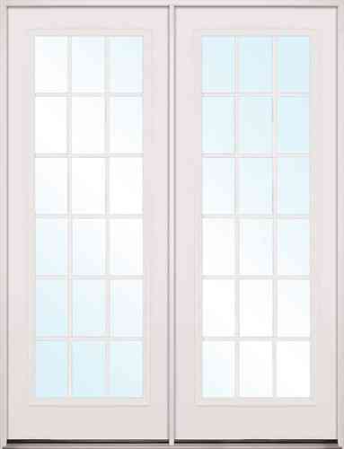 Main 1 - Steel Door Unit*D*, 15 Lite, 6/0X6/8, LH, Open In, 4-5/8" FJ Jambs, Fixed Sill, Brass Hinges, No Casing, Double Bore - San Antonio Retail
