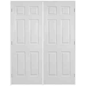 Main 1 - Colonist Door Unit (Double 1/6) 3/0X6/8, 1-3/8", Hollow Core, 4-1/2" FJ Jambs, Satin Nickel Hinges, 2-1/8" FJ Colonial Casing w/ Ball Catches - San Antonio Retail