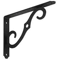 Main 3 - Shelf Bracket 8X5.50" Antique Black N229427  - San Antonio Retail
