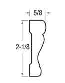 Main 1 - Casing Moulding LF Colonial Finger Joint 5/8"x2-1/8" EC7302 - San Antonio Retail