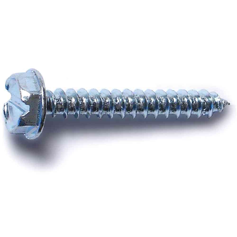 Main 1 - Slotted Hex Washer Sheet Metal Screws #6X1" Zinc - San Antonio Retail