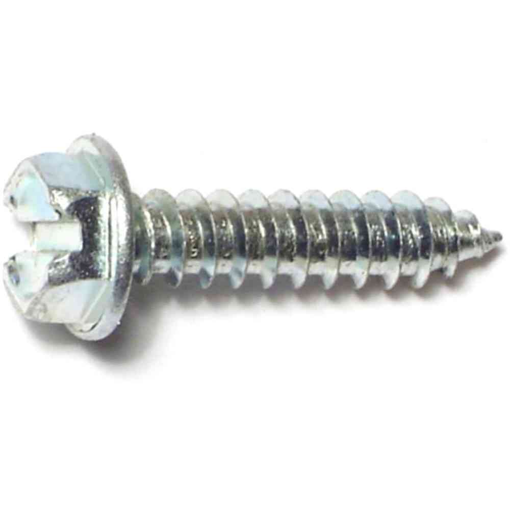 Main 2 - Slotted Hex Washer Sheet Metal Screws #8X3/4" Zinc - San Antonio Retail