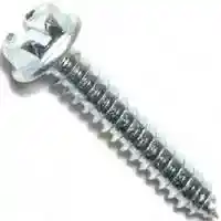 Main 1 - Slotted Hex Washer Sheet Metal Screws #8X1" Zinc - San Antonio Retail