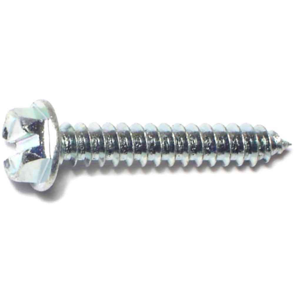 Main 2 - Slotted Hex Washer Sheet Metal Screws #8X1" Zinc - San Antonio Retail