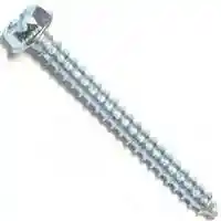 Main 1 - Slotted Hex Washer Sheet Metal Screws #10X2" Zinc - San Antonio Retail