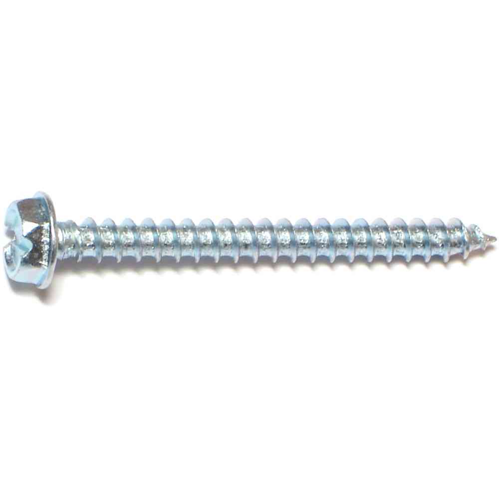 Main 2 - Slotted Hex Washer Sheet Metal Screws #10X2" Zinc - San Antonio Retail