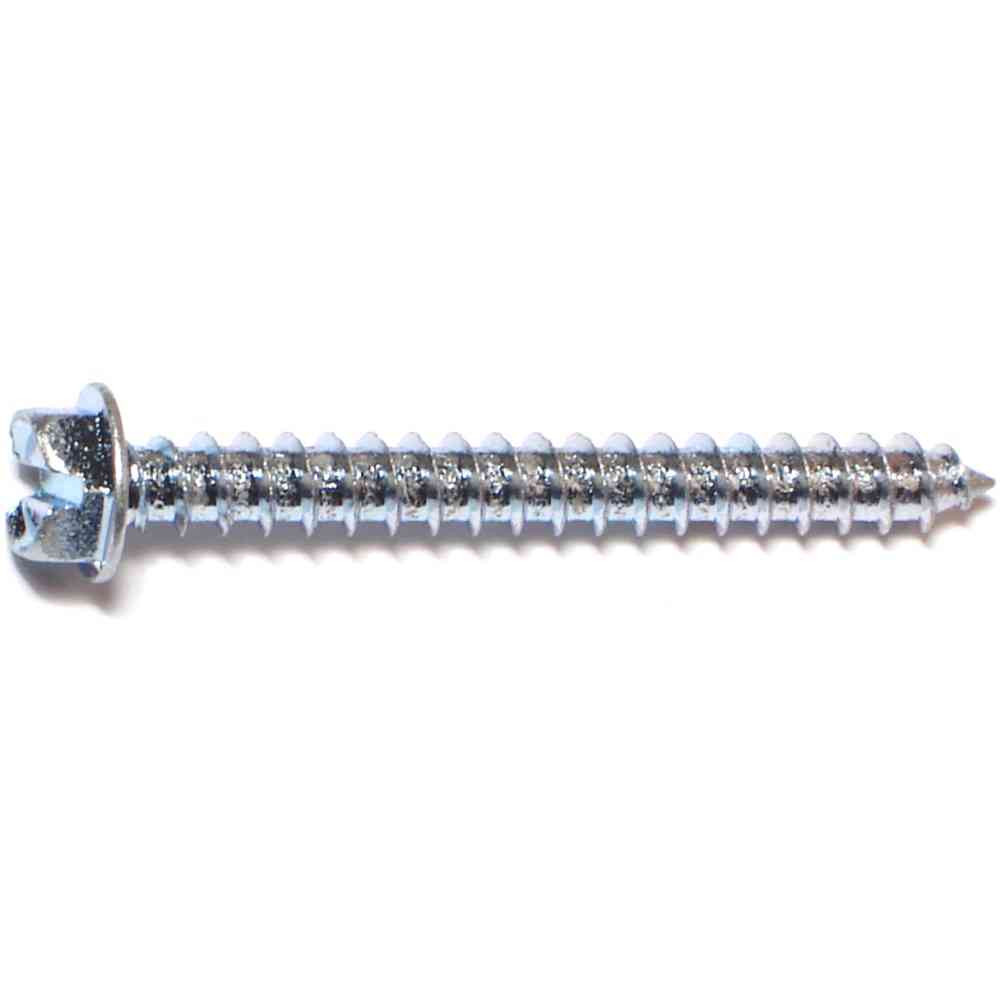 Main 2 - Slotted Hex Washer Sheet Metal Screws #12X2" Zinc - San Antonio Retail