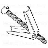Main 2 - Round Head Toggle Bolt Anchor 1/4"-20X6" Zinc - San Antonio Retail