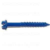 Main 1 - Masonry Slotted/Hex Screw 1/4"X2-1/4" Blue Ruspert - San Antonio Retail