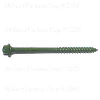 Hex Head Timber Screws 1/4"X4" Green - San Antonio Retail