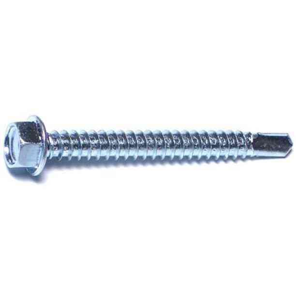 Main 1 - Hex Washer Self Drilling Screws #12X2" Zinc 1lb - San Antonio Retail