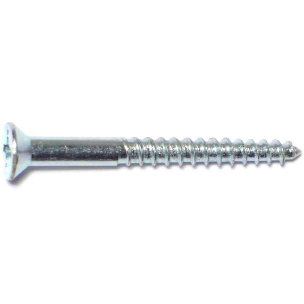 Main 1 - Phillips Flat Wood Screws #10X2" Zinc 50/pk - San Antonio Retail