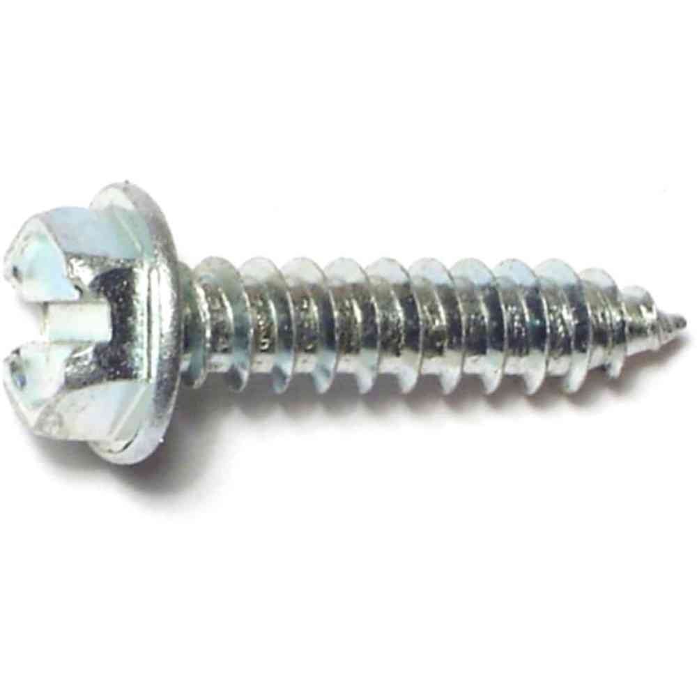 Main 1 - Slotted Hex Washer Sheet Metal Screws #8X3/4" Zinc 75/pk - San Antonio Retail