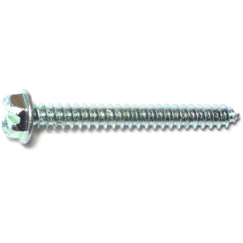 Main 1 - Slotted Hex Washer Sheet Metal Screws #8X1-1/2" Zinc 50/pk - San Antonio Retail