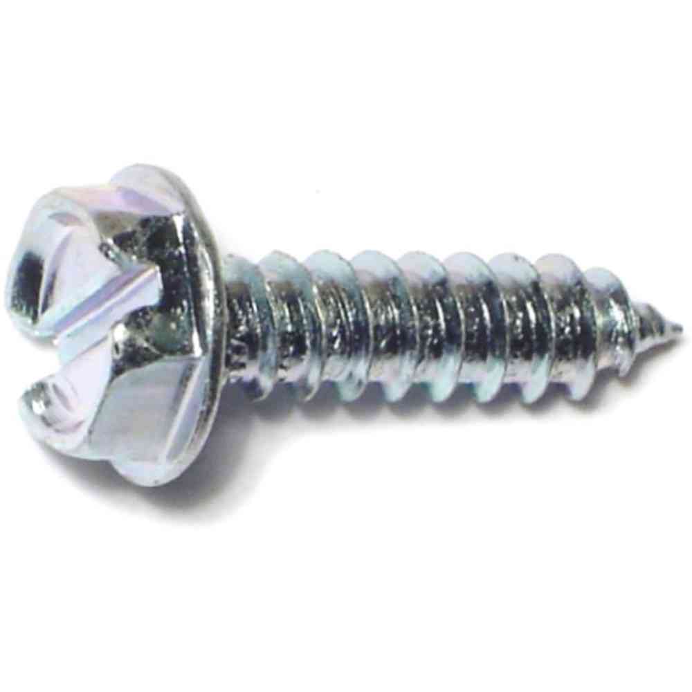 Main 1 - Slotted Hex Washer Sheet Metal Screws #10X3/4" Zinc 75/pk - San Antonio Retail