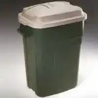Main 1 - Trash Can 30 Gal Plastic Rectangular Green 2979Ev - San Antonio Retail
