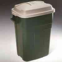 Main 3 - Trash Can 30 Gal Plastic Rectangular Green 2979Ev - San Antonio Retail