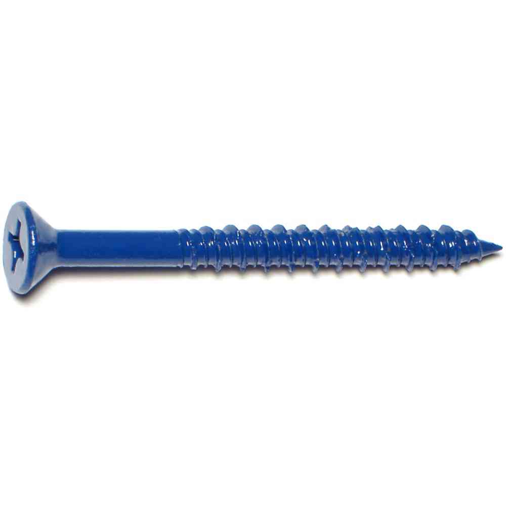 Main 1 - Masonry Phillips Flat Screw 1/4"X2-3/4" Blue Ruspert - San Antonio Retail