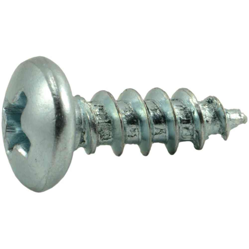 Main 1 - Phillips Pan Sheet Metal Screws #8X1/2" Zinc 125/pk - San Antonio Retail