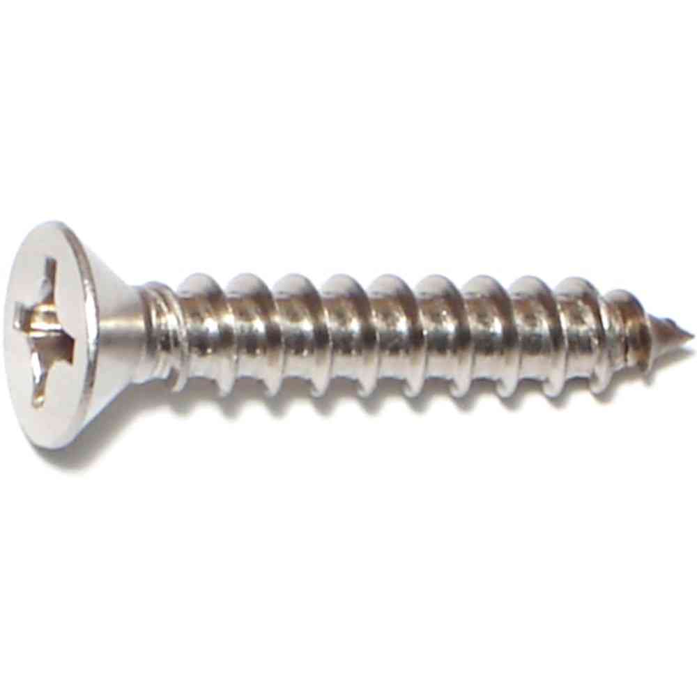 Main 1 - Phillips Flat Sheet Metal Screw #12X1-1/4" Stainless Steel - San Antonio Retail