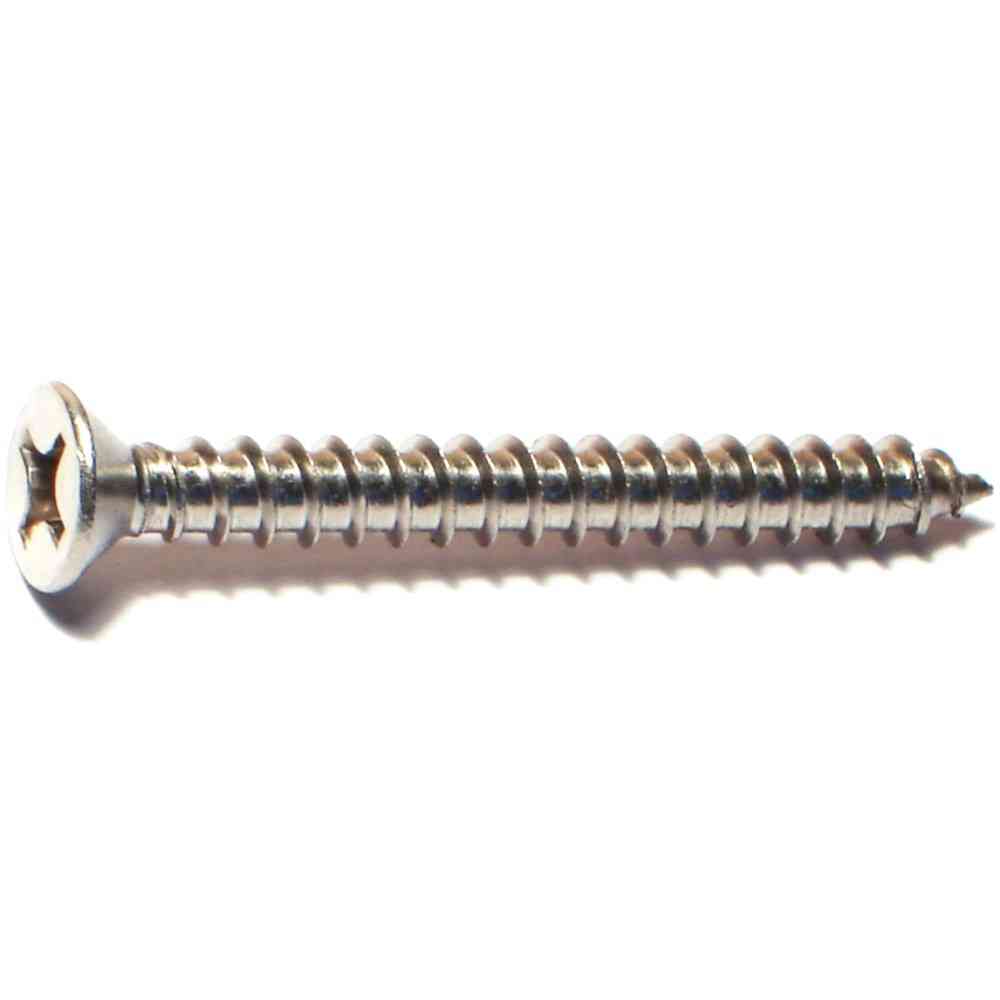 Main 1 - Phillips Flat Sheet Metal Screw #12X2" Stainless Steel - San Antonio Retail