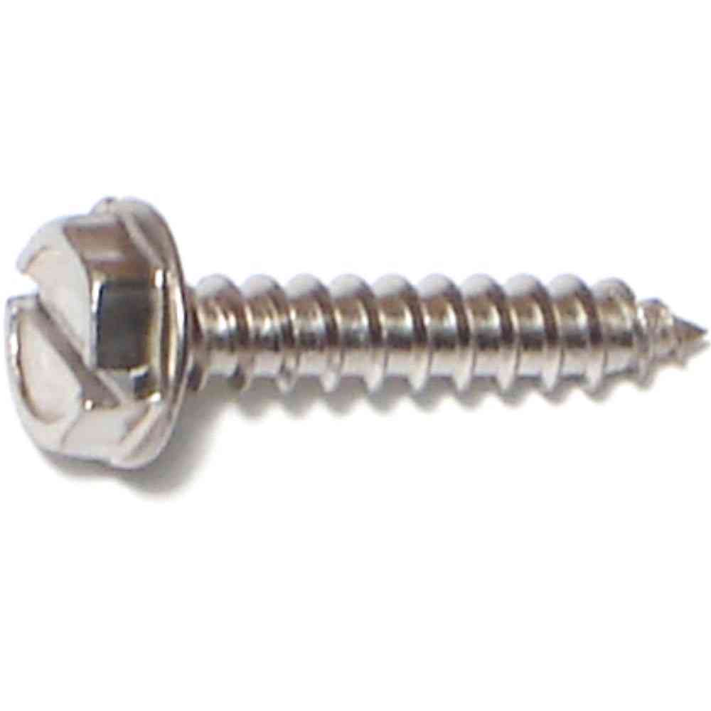 Main 1 - Slotted Hex Washer Sheet Metal Screw #6X3/4" Stainless Steel - San Antonio Retail