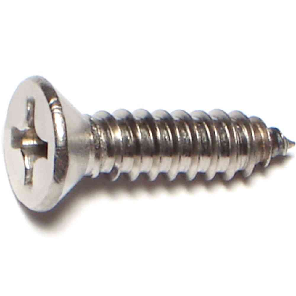 Main 1 - Phillips Flat Sheet Metal Screw #14X1" Stainless Steel - San Antonio Retail