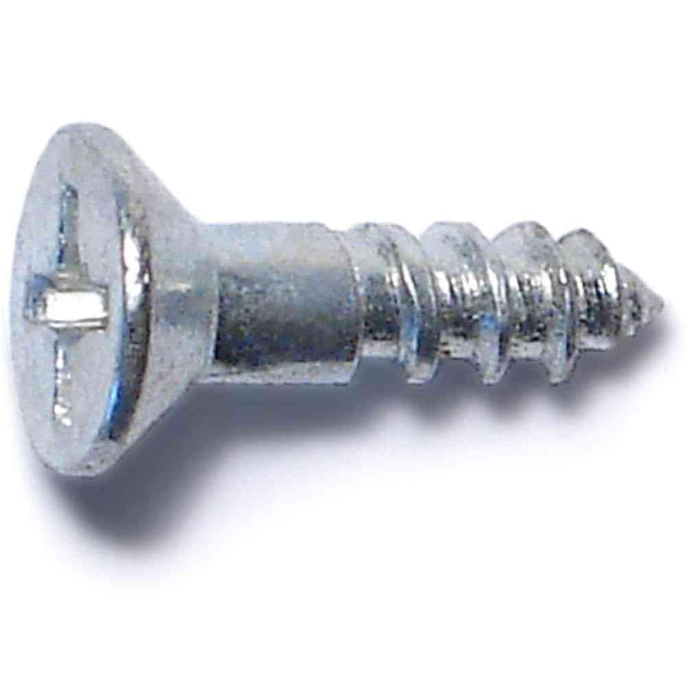 Main 2 - Phillips Flat Wood Screws #6X1/2" Zinc 24/pk - San Antonio Retail