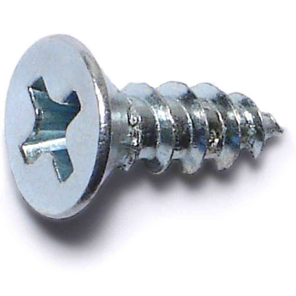 Main 1 - Phillips Flat Wood Screws #8X1/2" Zinc 20/pk - San Antonio Retail