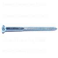 Main 1 - Phillips Flat Wood Screws #10X3" Zinc 4/pk - San Antonio Retail