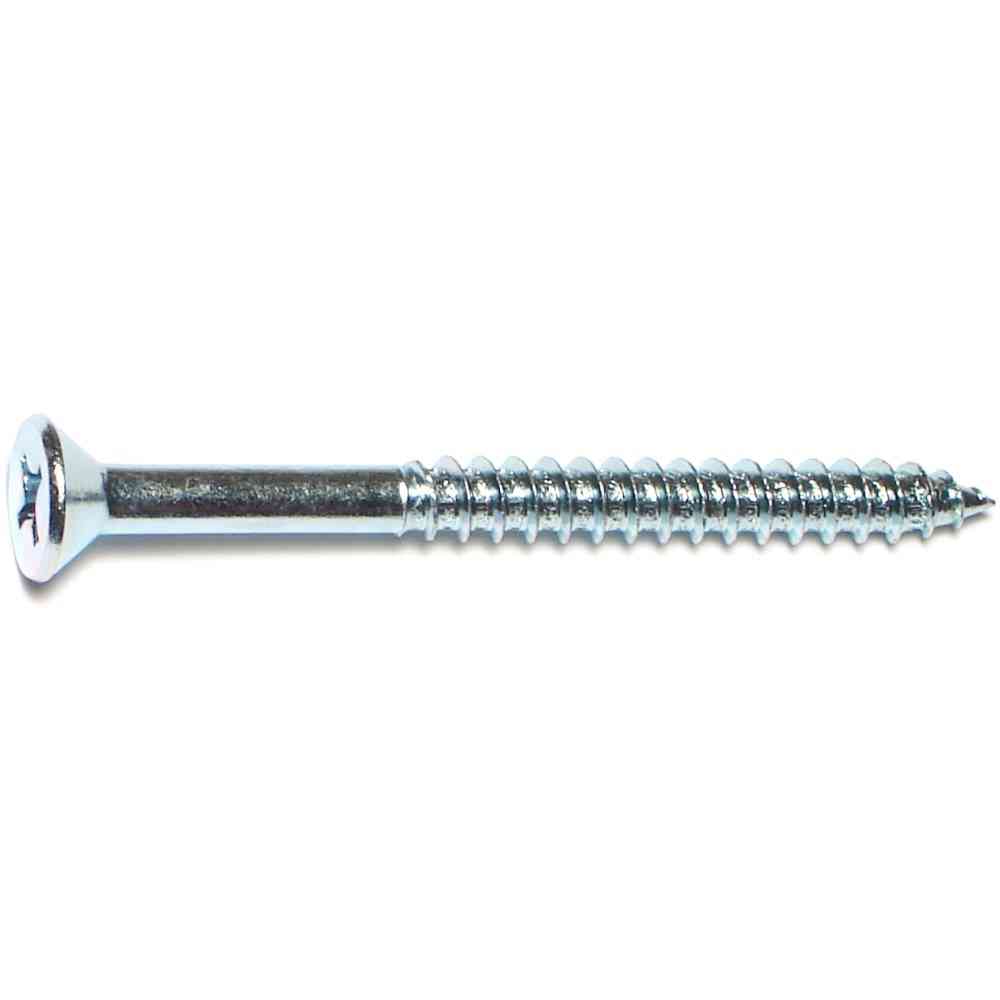 Main 1 - Phillips Flat Wood Screws #14X3" Zinc 3/pk - San Antonio Retail