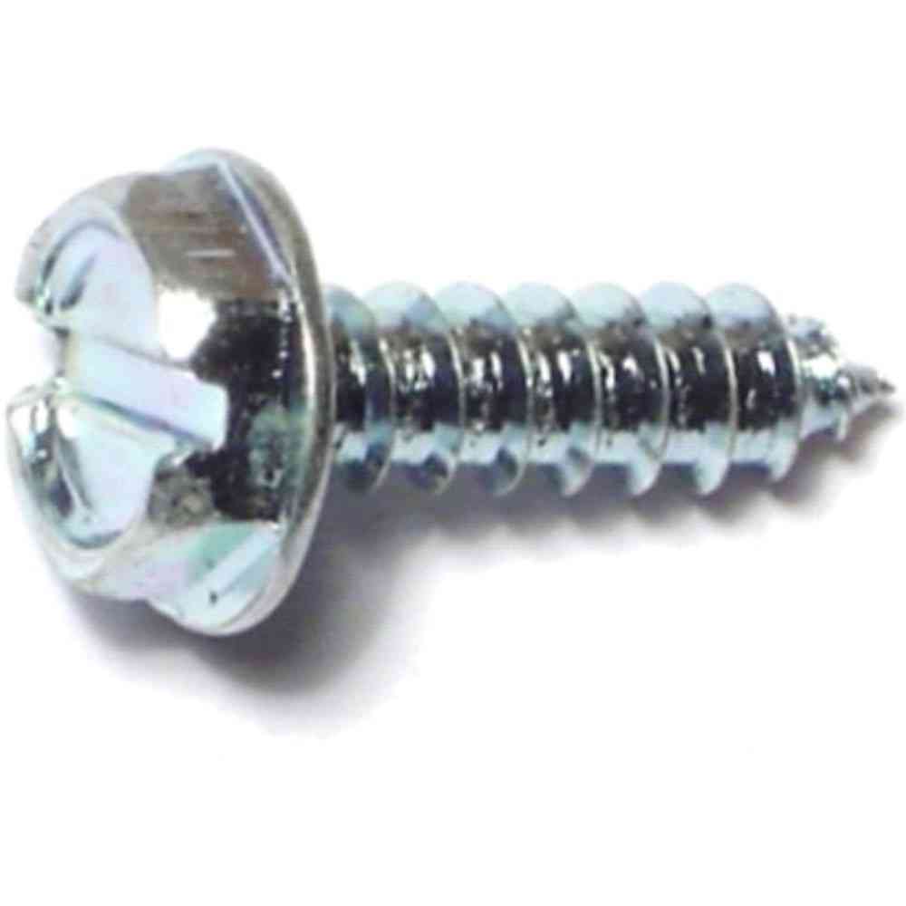 Main 1 - Slotted Hex Washer Sheet Metal Screws #6X1/2" Zinc 18/pk - San Antonio Retail