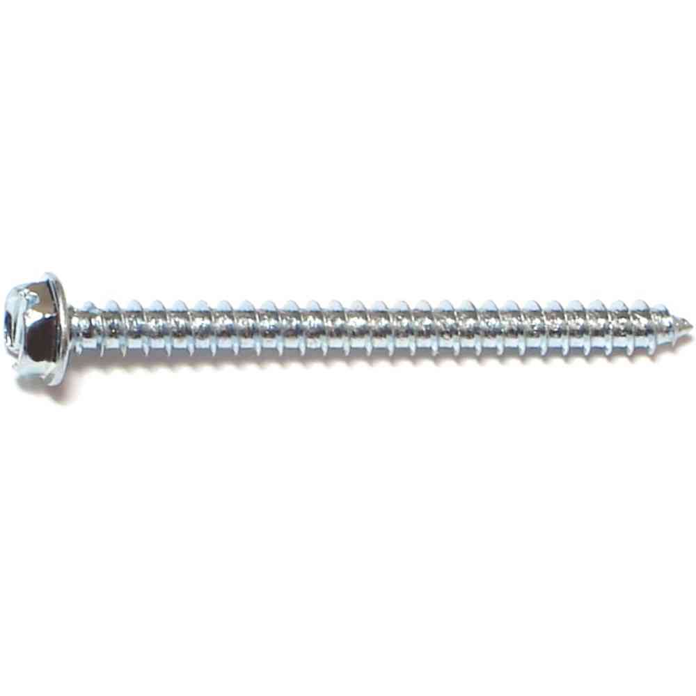 Main 1 - Slotted Hex Washer Sheet Metal Screw #8X2" Zinc - San Antonio Retail