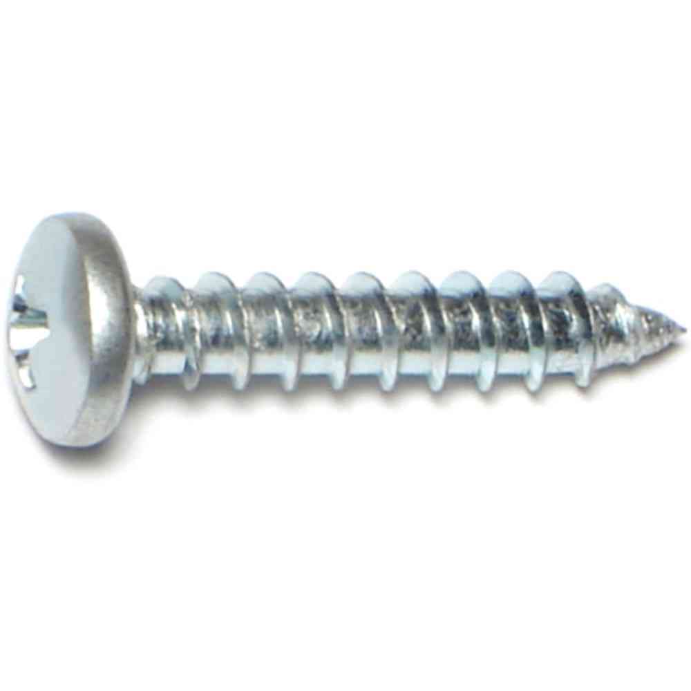 Main 2 - Phillips Pan Sheet Metal Screws #10X1" Zinc 9/pk - San Antonio Retail