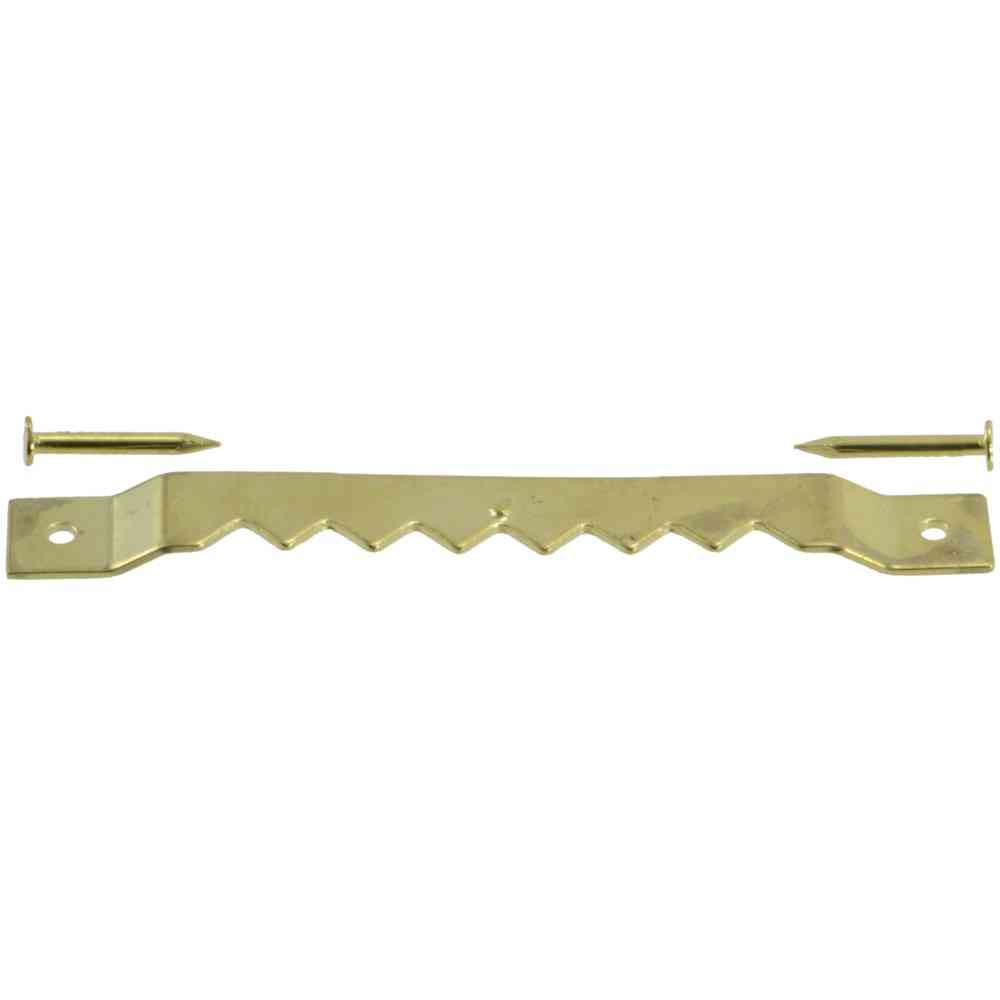 Main 2 - Picture Hangers Brass Large Sawtooth 4/pk - San Antonio Retail