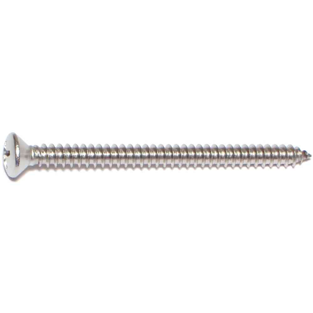 Main 2 - Phillips Oval Sheet Metal Screws #10X2-1/2" Stainless Steel - San Antonio Retail