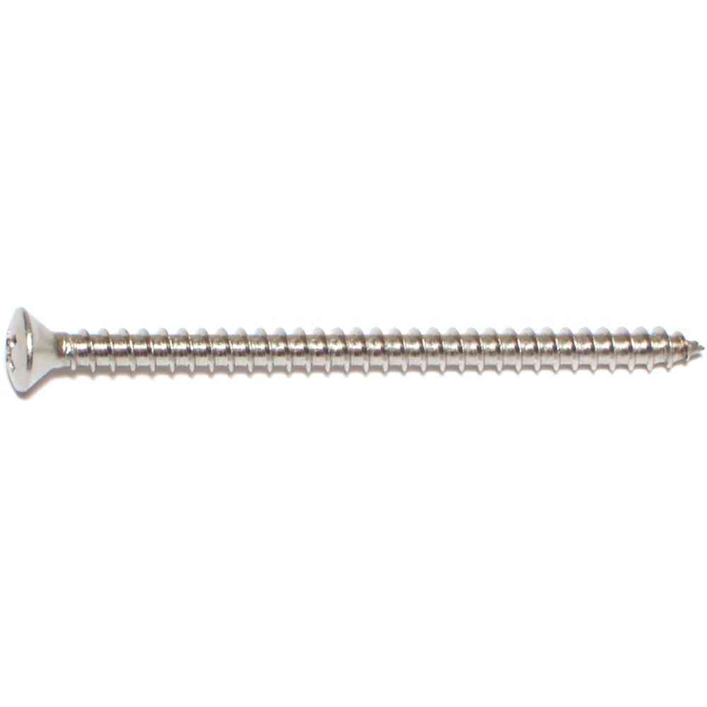 Main 2 - Phillips Oval Sheet Metal Screws #10X3" Stainless Steel - San Antonio Retail