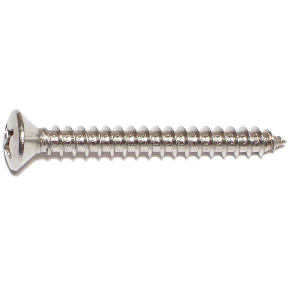 Main 2 - Phillips Oval Sheet Metal Screws #12X2" Stainless Steel - San Antonio Retail