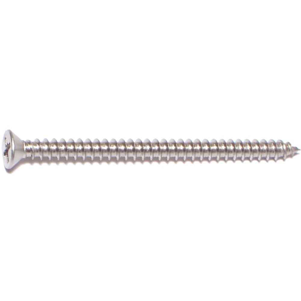 Main 2 - Phillips Flat Sheet Metal Screw #6X2" Stainless Steel - San Antonio Retail