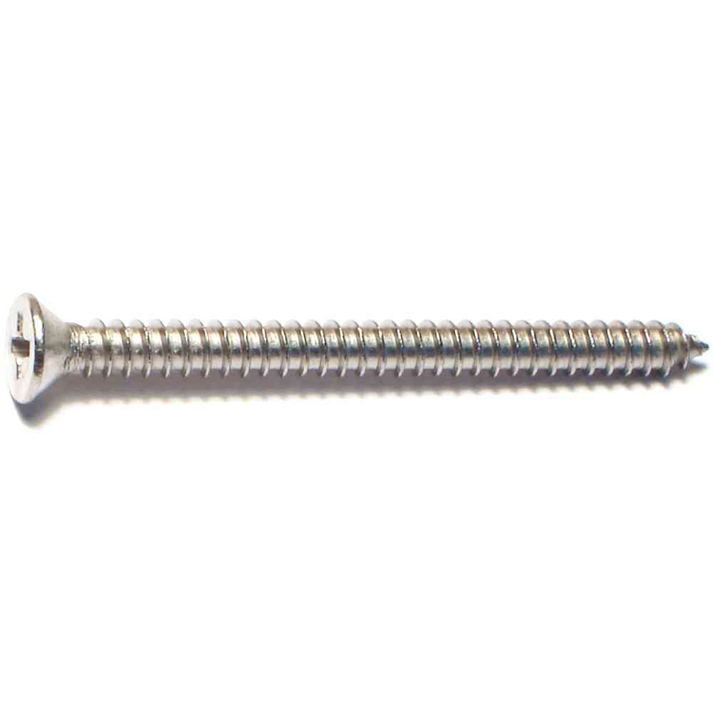 Main 1 - Phillips Flat Sheet Metal Screw #8X2" Stainless Steel - San Antonio Retail