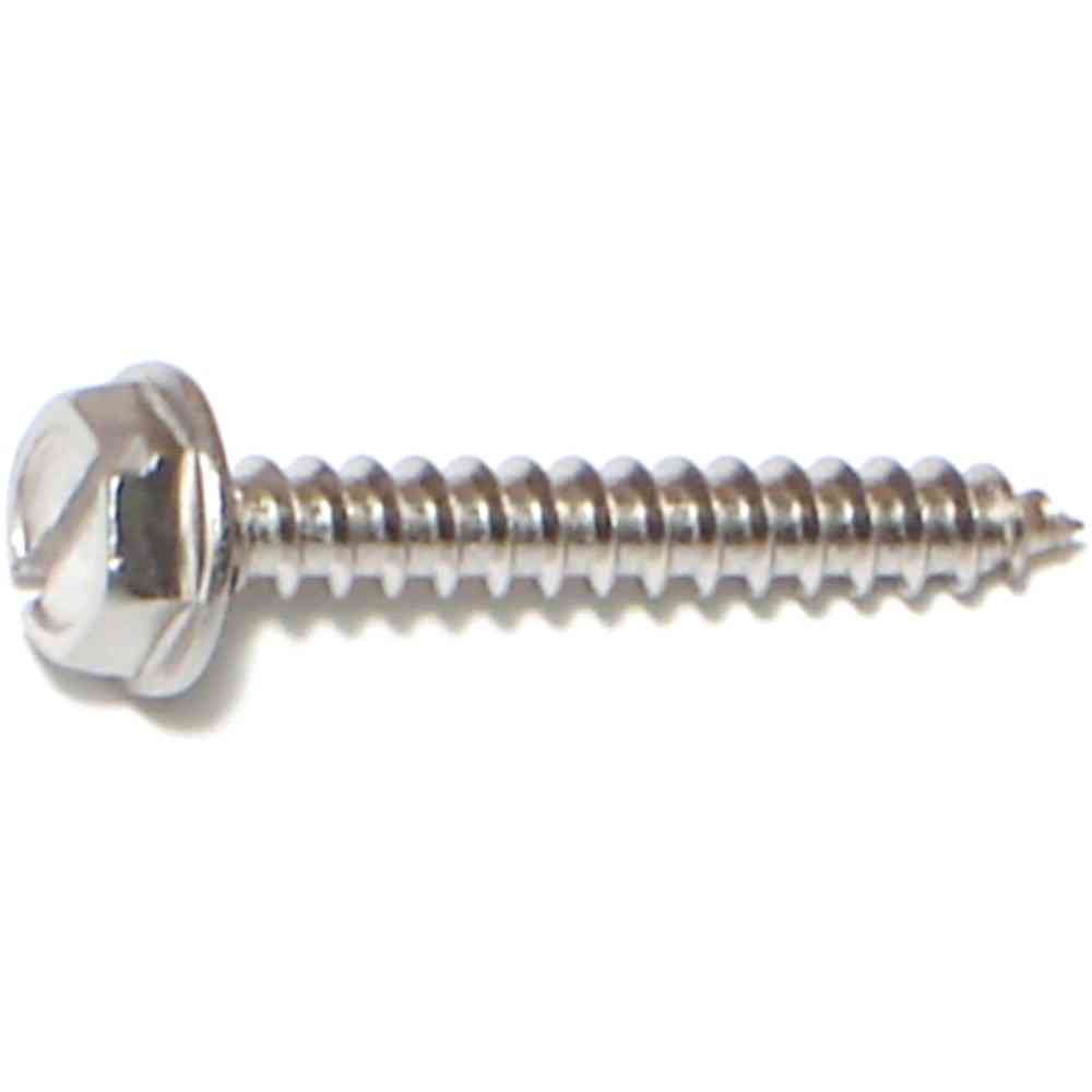 Main 1 - Slotted Hex Washer Sheet Metal Screw #6X1" Stainless Steel - San Antonio Retail