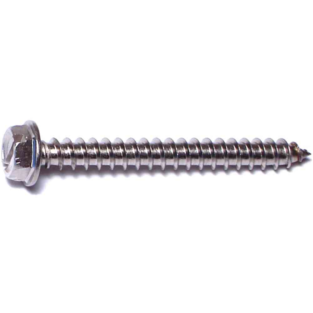 Main 2 - Slotted Hex Washer Sheet Metal Screw #8X1-1/2" Stainless Steel - San Antonio Retail
